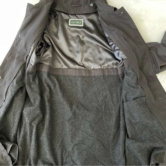 Lauren Ralph Lauren Mens Rain Coat W/ Wool Blend Zip Out Liner (No Belt) 44R - Picture 8 of 12